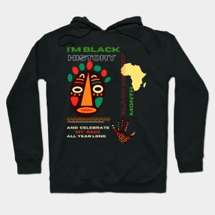 Black history month cute graphic design artwork Hoodie